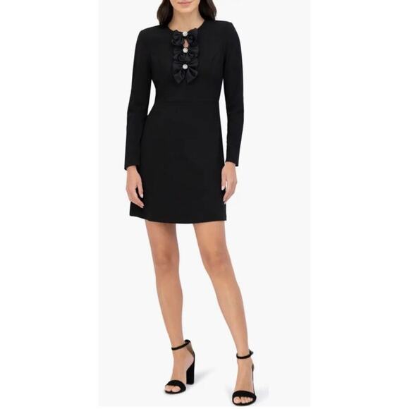 Eliza J Bow long sleeve cocktail dress size 2 - Picture 1 of 6